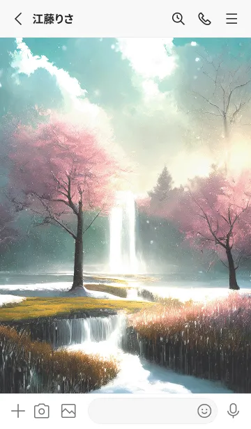 [LINE着せ替え] 優美な冬の風景の着せかえ(Winter-1861)の画像2