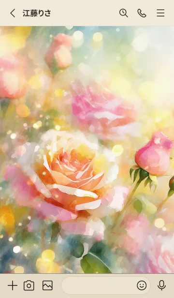 [LINE着せ替え] 薔薇(バラ)の花の着せかえ(R1835)の画像2