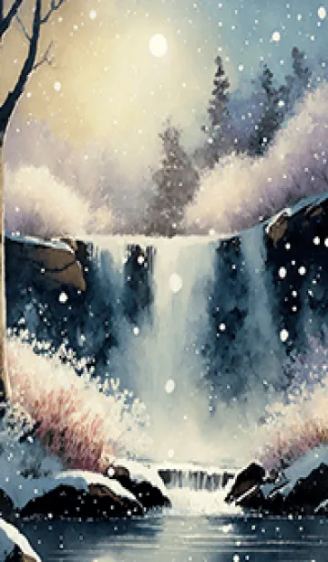 [LINE着せ替え] 優美な冬の風景の着せかえ(Winter-1870)の画像1