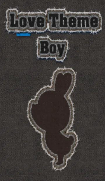 [LINE着せ替え] Rabbit and jeans fabric theme 57の画像1