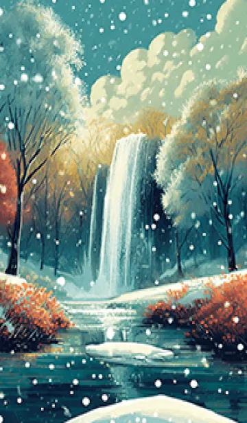 優美な冬の風景の着せかえ(Winter-1872)の着せ替えメイン画像