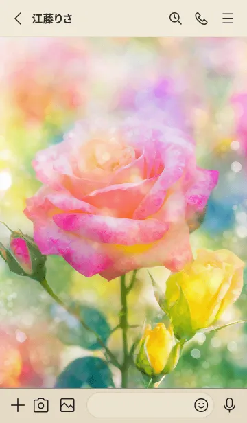 [LINE着せ替え] 薔薇(バラ)の花の着せかえ(R1855)の画像2