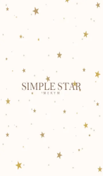 [LINE着せ替え] SIMPLE STAR NATURAL YELLOW - MEKYM 28の画像1