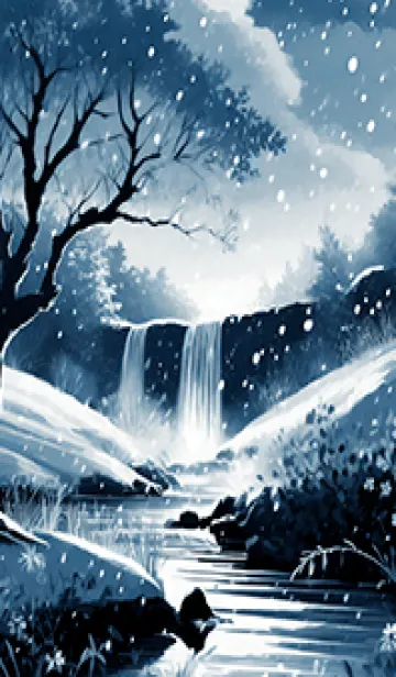 [LINE着せ替え] 優美な冬の風景の着せかえ(Winter-1875)の画像1