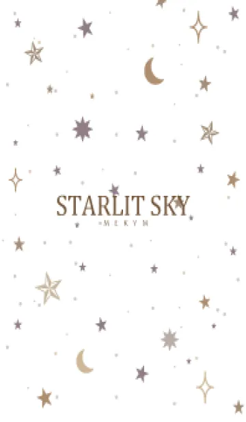 [LINE着せ替え] SIMPLE STARLIT SKY WHITE - MEKYM 28の画像1