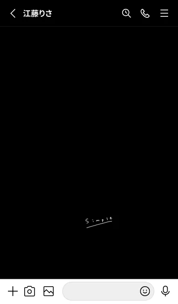 [LINE着せ替え] ブラックシンプル。ラフ手書き。の画像2