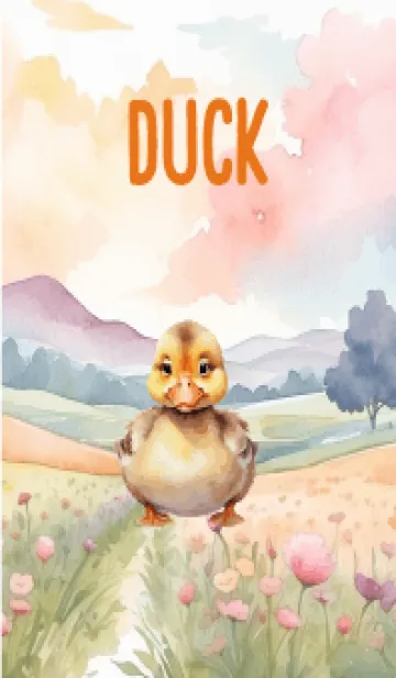Baby Duck In Flower Theme (JP)の着せ替えメイン画像