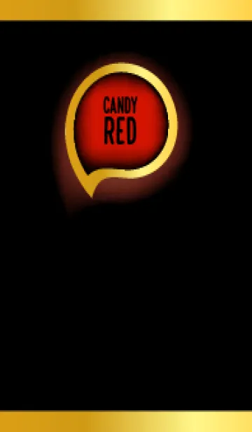 [LINE着せ替え] Candy Red Gold In Black Theme(JP)の画像1