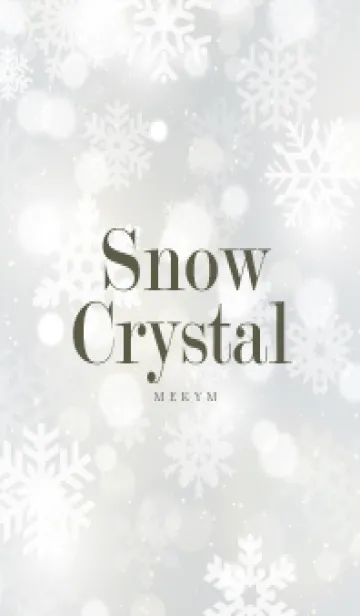 [LINE着せ替え] SnowCrystal-WHITE 19の画像1