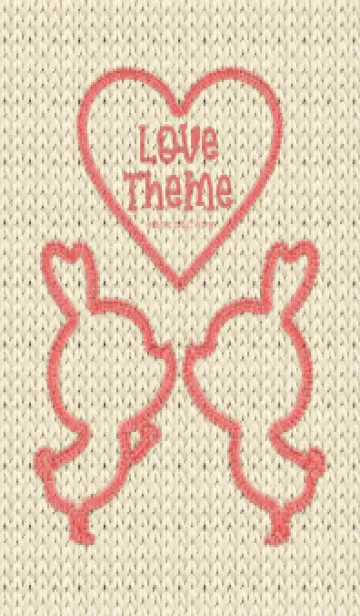 [LINE着せ替え] Love Theme Embroidery 52の画像1