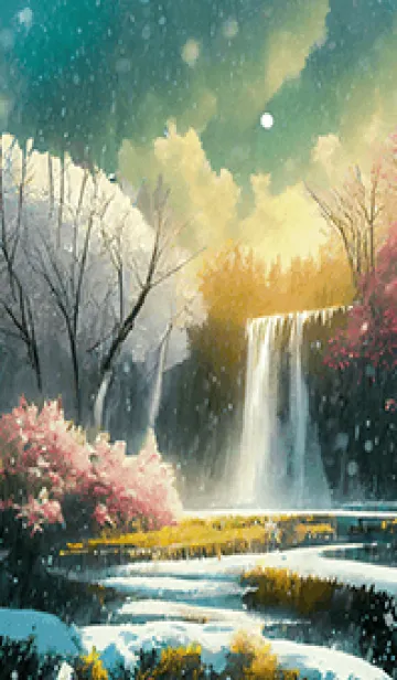 [LINE着せ替え] 優美な冬の風景の着せかえ(Winter-1885)の画像1