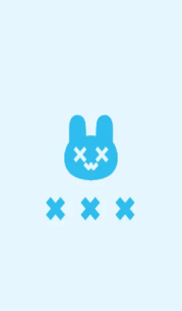 [LINE着せ替え] 地雷うさぎ(blue22)の画像1