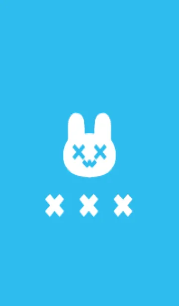 [LINE着せ替え] 地雷うさぎ(blue23)の画像1