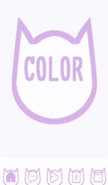 [LINE着せ替え] purple color N47の画像1