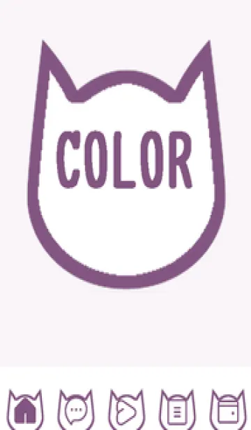 [LINE着せ替え] purple color N48の画像1