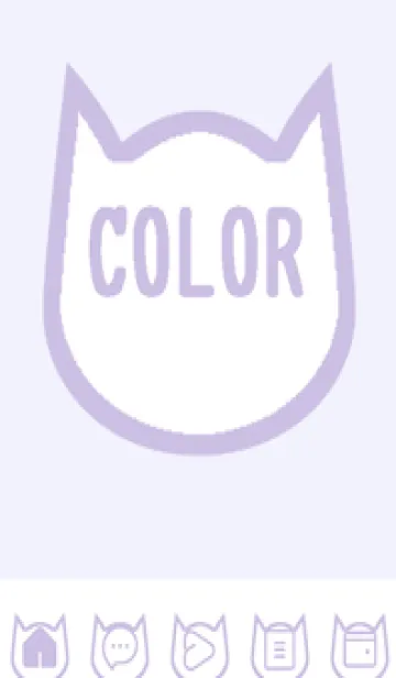 [LINE着せ替え] purple color N49の画像1