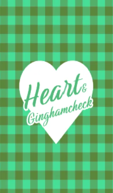 [LINE着せ替え] ハート ギンガムチェック 136の画像1