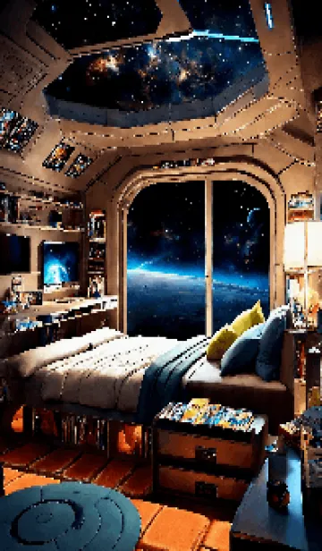 [LINE着せ替え] 宇宙の部屋 V.4の画像1