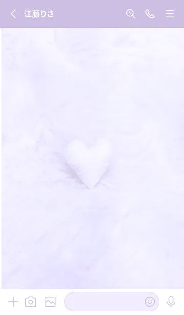 [LINE着せ替え] purple♡あったかハート12_1の画像2