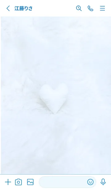 [LINE着せ替え] blue♡あったかハート15_1の画像2