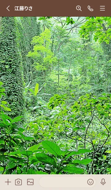 [LINE着せ替え] Oil Painting Forest Manoa 2の画像2