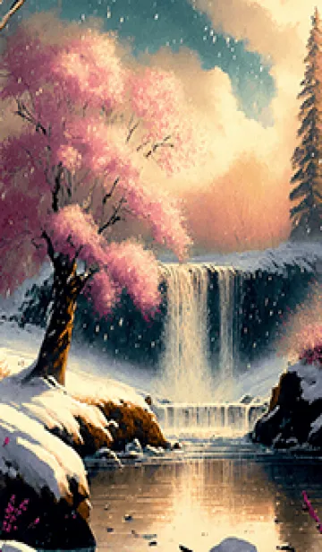 [LINE着せ替え] 優美な冬の風景の着せかえ(Winter-1899)の画像1
