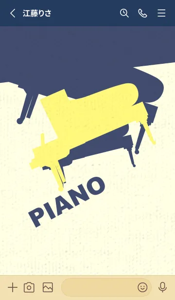 [LINE着せ替え] Piano CLR プリムローズイエローの画像2