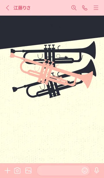 [LINE着せ替え] Trumpet CLR シーシェルピンクの画像2