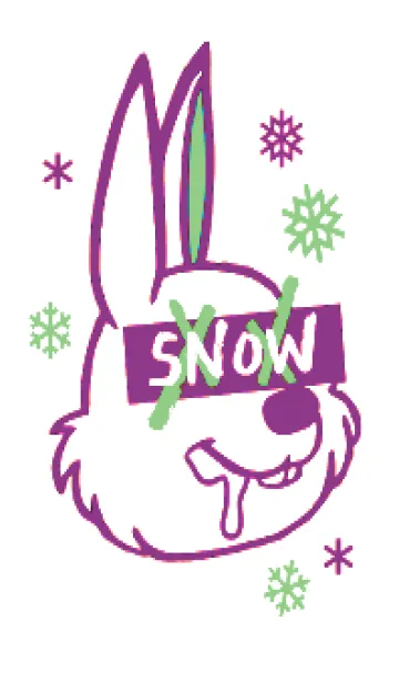 [LINE着せ替え] スノーラビット .50の画像1