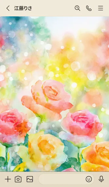 [LINE着せ替え] 薔薇(バラ)の花の着せかえ(R1882)の画像2