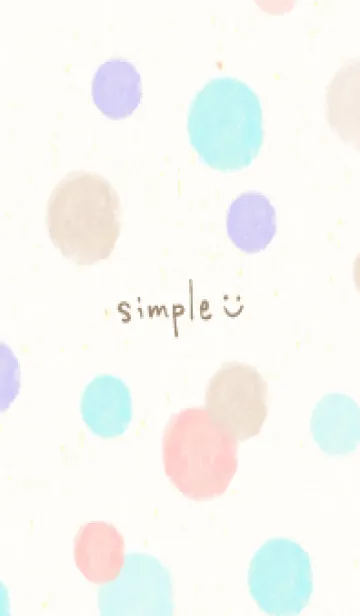 [LINE着せ替え] 水彩 丸 4色17の画像1