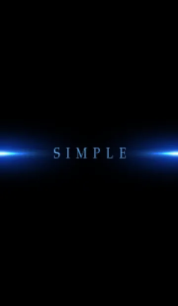 [LINE着せ替え] SIMPLE BLUE LIGHT -BLACK- 23の画像1