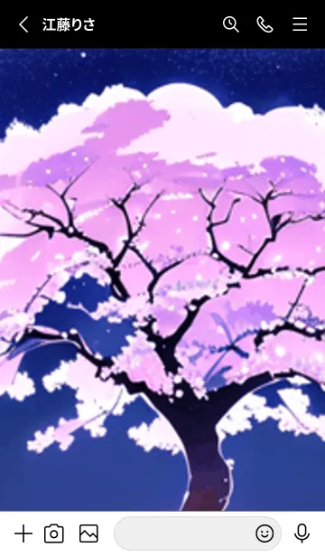 [LINE着せ替え] 冬のサクラ #BIPaC15。の画像2