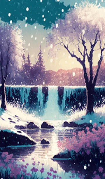 [LINE着せ替え] 優美な冬の風景の着せかえ(Winter-1908)の画像1