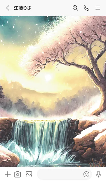 [LINE着せ替え] 優美な冬の風景の着せかえ(Winter-1910)の画像2