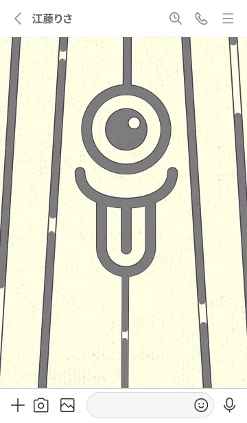 [LINE着せ替え] カラ傘オバケ km_clr マウスグレイの画像2