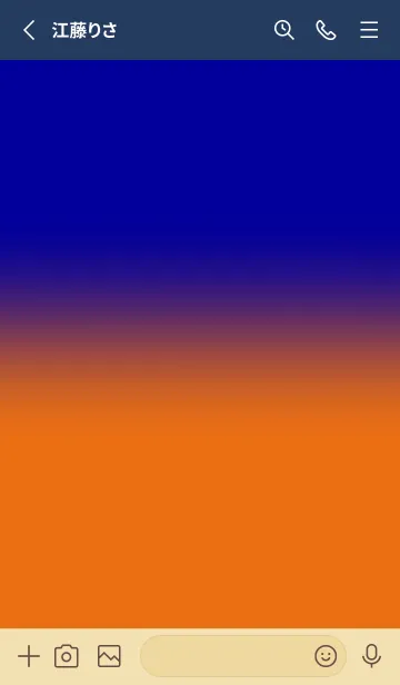 [LINE着せ替え] Blue & Orange V7 (JP)の画像2