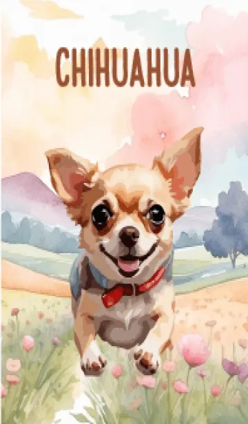 [LINE着せ替え] Chihuahua In Flower Theme 2 (JP)の画像1