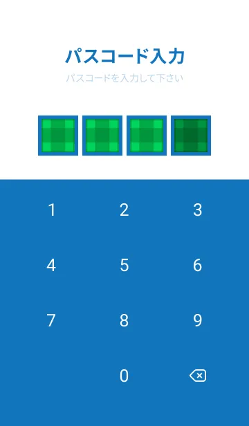 [LINE着せ替え] 緑チェックの着せかえ/ブルー/ホワイトの画像4