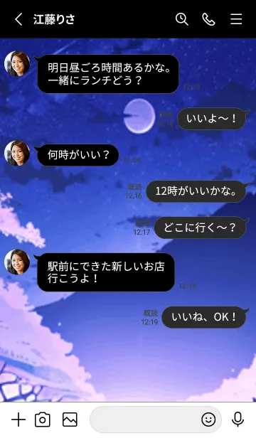[LINE着せ替え] 冬のサクラ #BJHaR015。の画像3