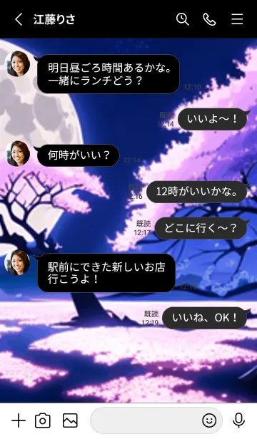 [LINE着せ替え] 冬のサクラ #BJHaR018。の画像3