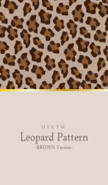 [LINE着せ替え] Leopard Pattern BROWN 6の画像1