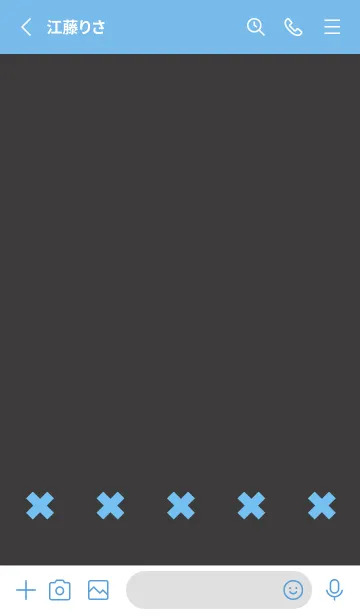 [LINE着せ替え] 地雷うさぎ(blue27)の画像2