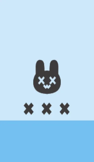 [LINE着せ替え] 地雷うさぎ(blue29)の画像1
