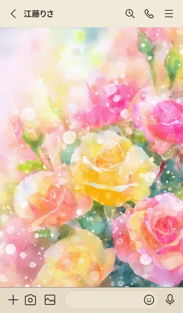 [LINE着せ替え] 薔薇(バラ)の花の着せかえ(R1896)の画像2