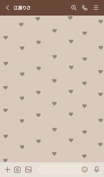 [LINE着せ替え] pattern_heart :mochaの画像2