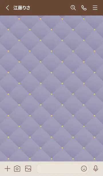 [LINE着せ替え] LOVE QUILTING -dusky purple-の画像2