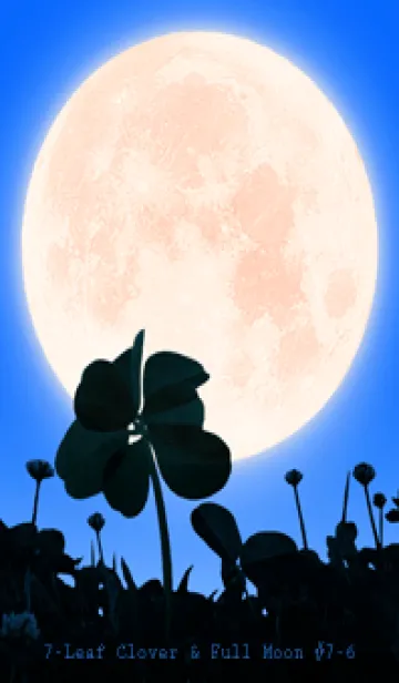 [LINE着せ替え] 七つ葉のクローバー & Full Moon #7-6の画像1