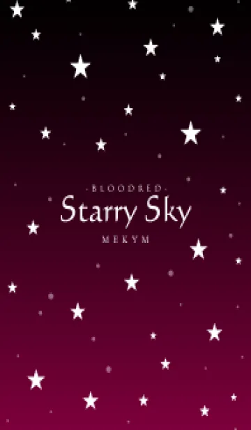 [LINE着せ替え] - Starry Sky Blood Red -の画像1