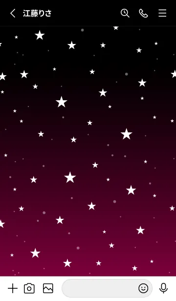 [LINE着せ替え] - Starry Sky Blood Red -の画像2